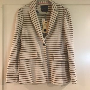 Anthropologie striped blazer